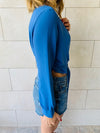 Azure Fyre Cropped Shirt