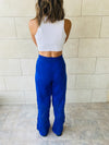 Blue Crochet Pants