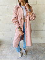 Rose Longline Laidback Shacket