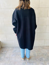 Black Longline Laidback Shacket