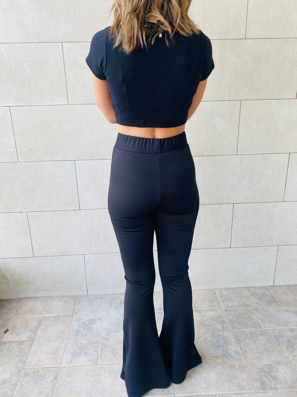 Split Hem Flare Pants