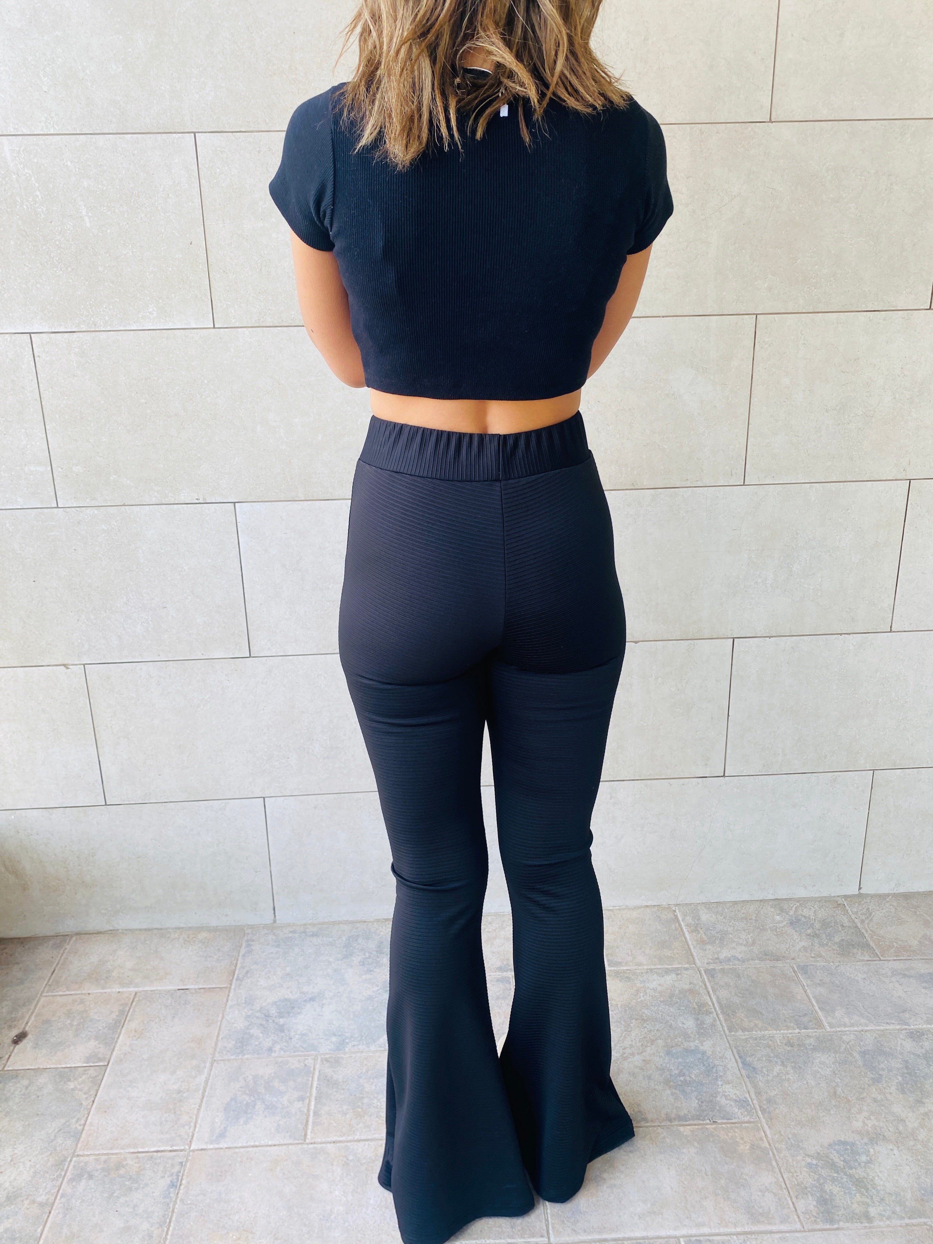 Split Hem Flare Pants