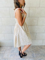 Beige Anglaise Playa Dress