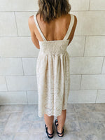 Beige Anglaise Playa Dress