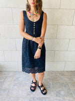 Black Anglaise Playa Dress
