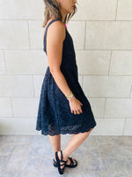 Black Anglaise Playa Dress