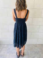 Black Anglaise Playa Dress