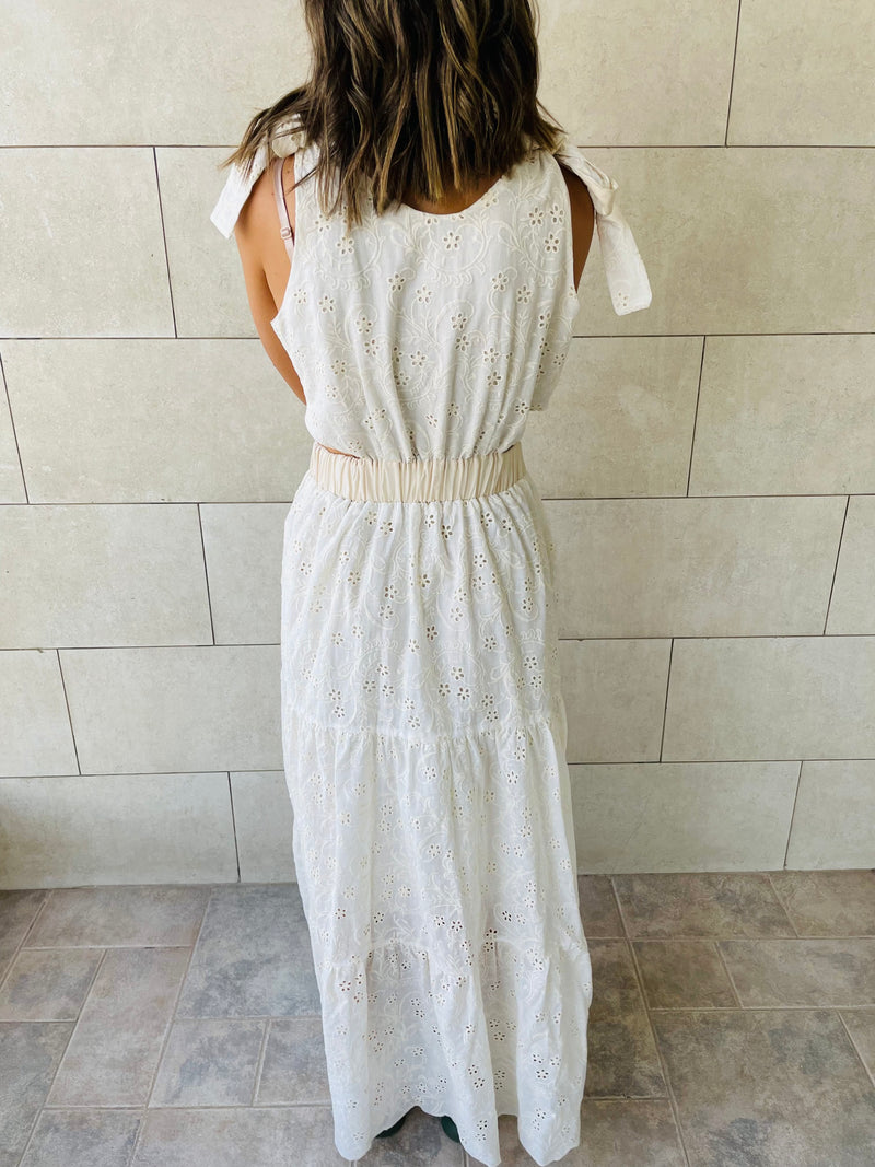 Beige Side Cut Out Dress