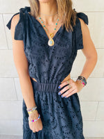 Black Side Cut Out Dress