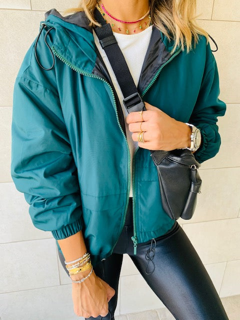 Green Waterproof Hoodie