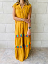 Mustard Sleeveless Verona Dress