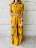 Mustard Sleeveless Verona Dress
