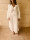 White Nubian Kaftan