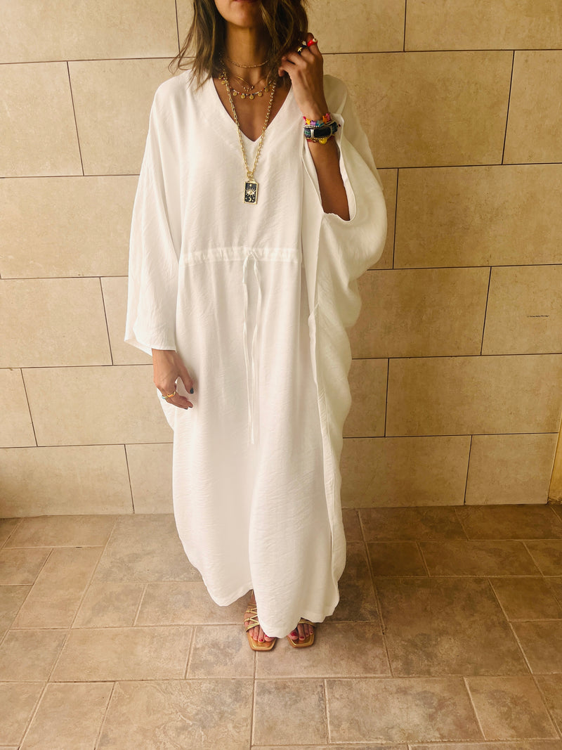 White Nubian Kaftan