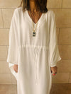 White Nubian Kaftan