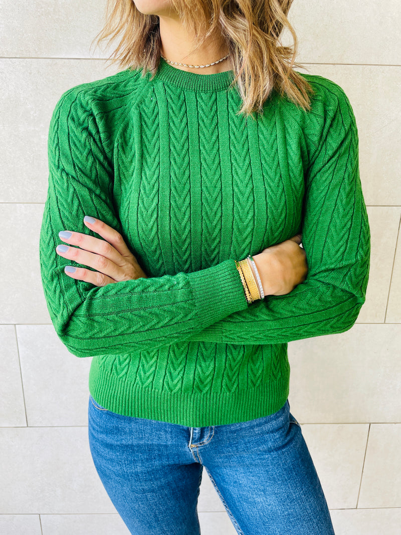Green Basic Pullover