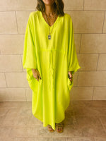 Lime Nubian Kaftan