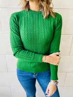Green Basic Pullover