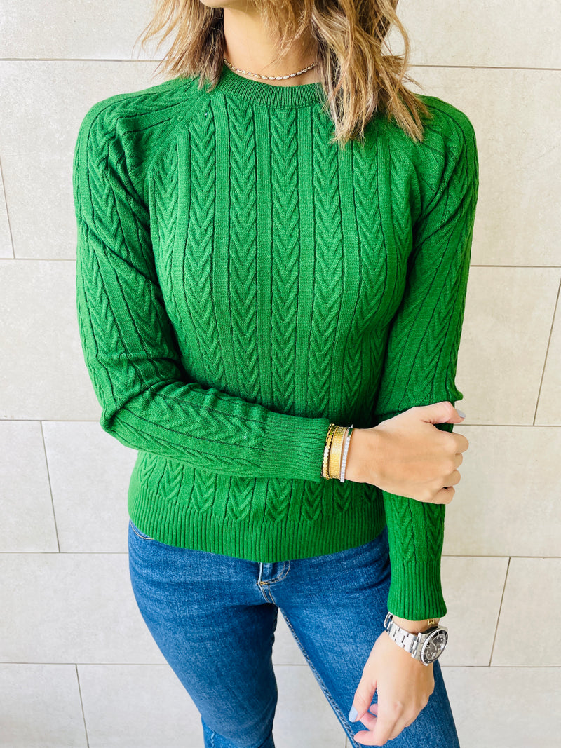 Green Basic Pullover