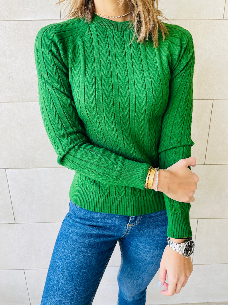 Green Basic Pullover