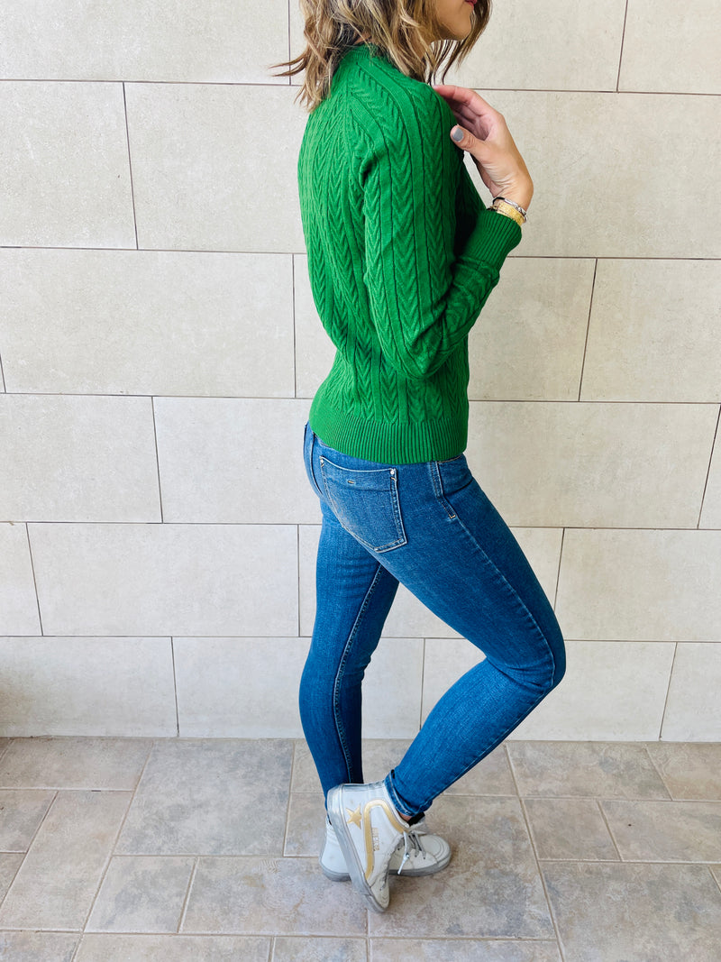 Green Basic Pullover