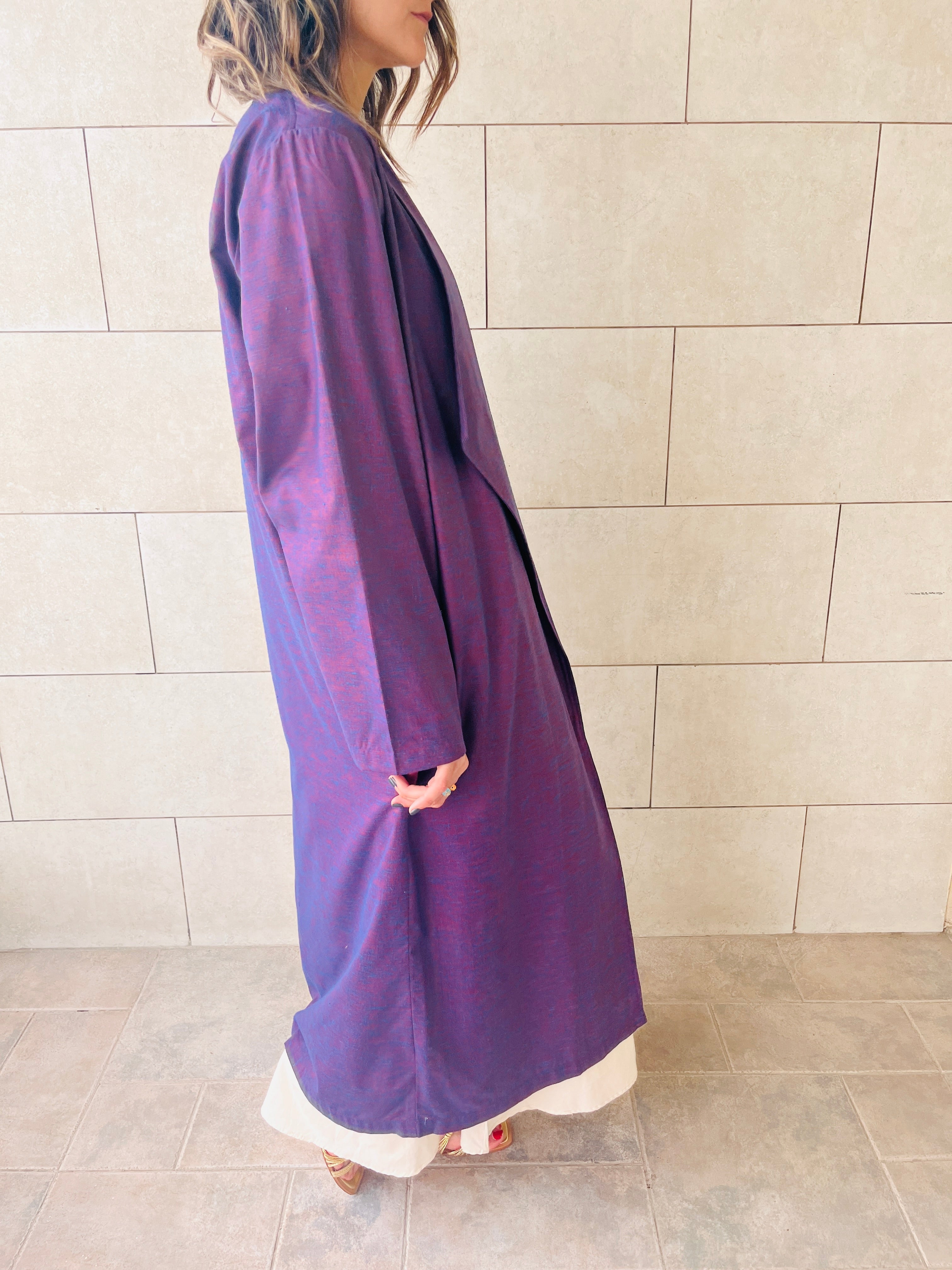 Purple Marrakech Linen Kimono