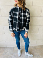 Plaid Bomber Jacket