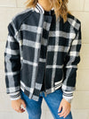 Plaid Bomber Jacket