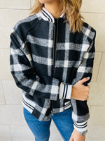 Plaid Bomber Jacket