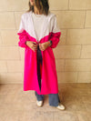 Fuchsia Looking Sporty Colorblock Overshirt