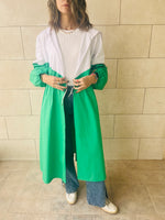 Green Looking Sporty Colorblock Overshirt