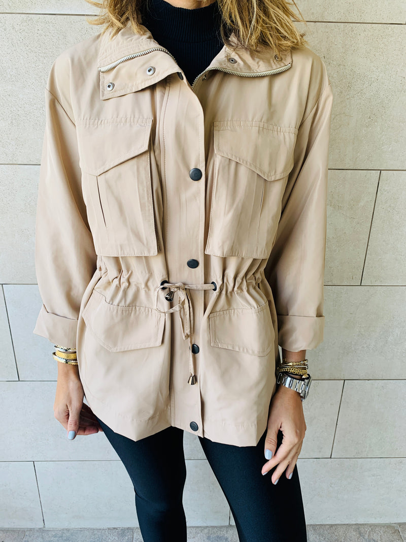 Beige Safari Jacket