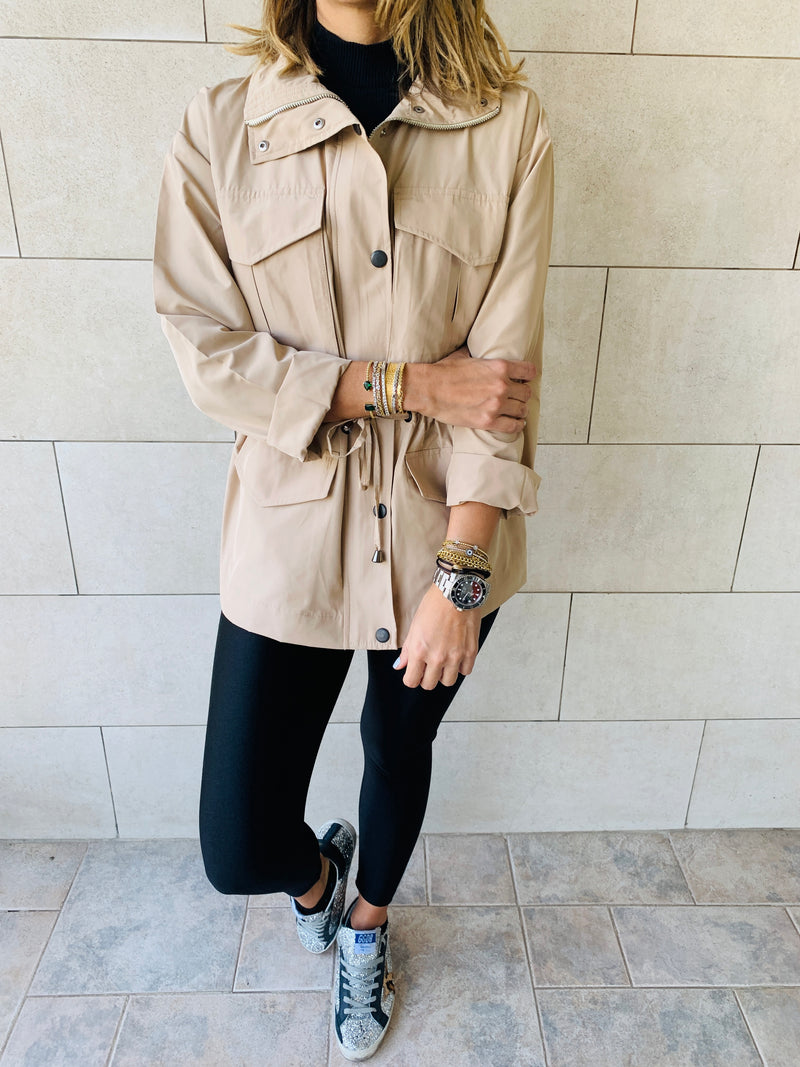 Beige Safari Jacket