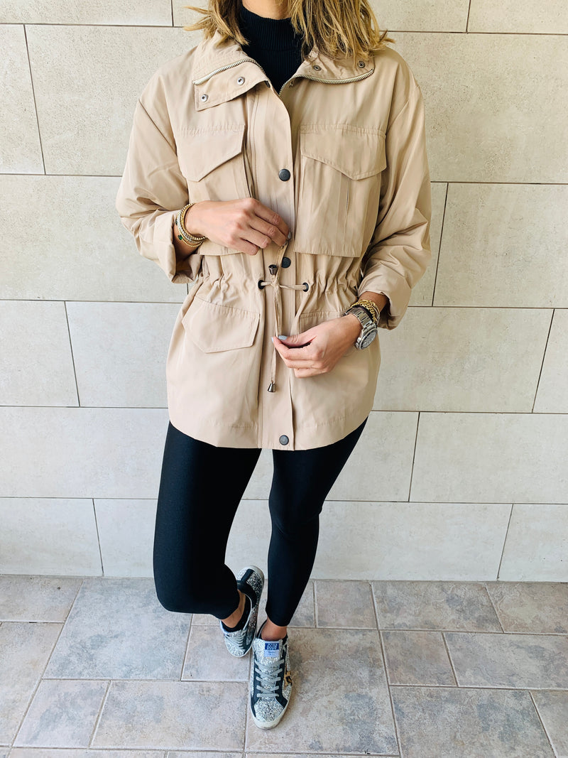 Beige Safari Jacket