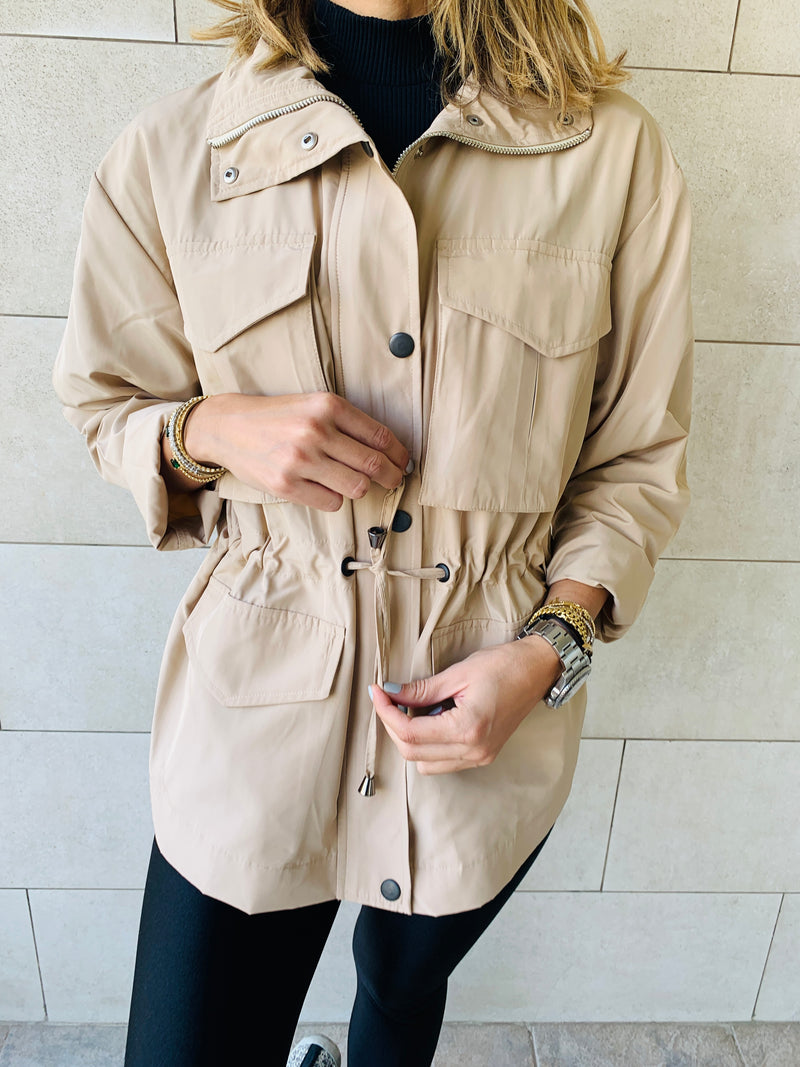 Beige Safari Jacket
