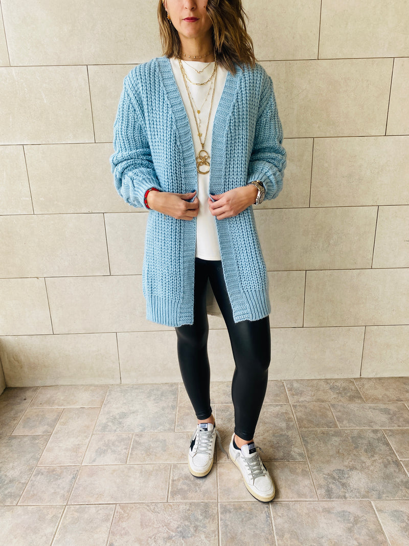 Baby Blue Braid Cardigan