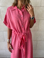 Watermelon Printed Shirt Dress
