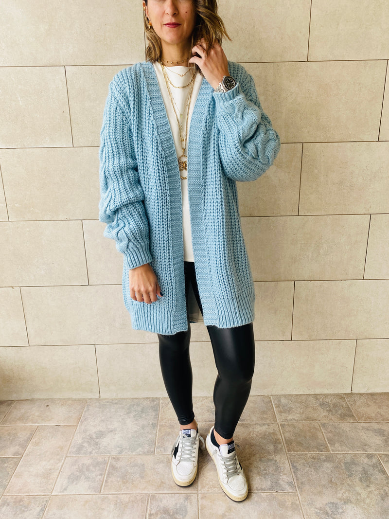 Baby Blue Braid Cardigan
