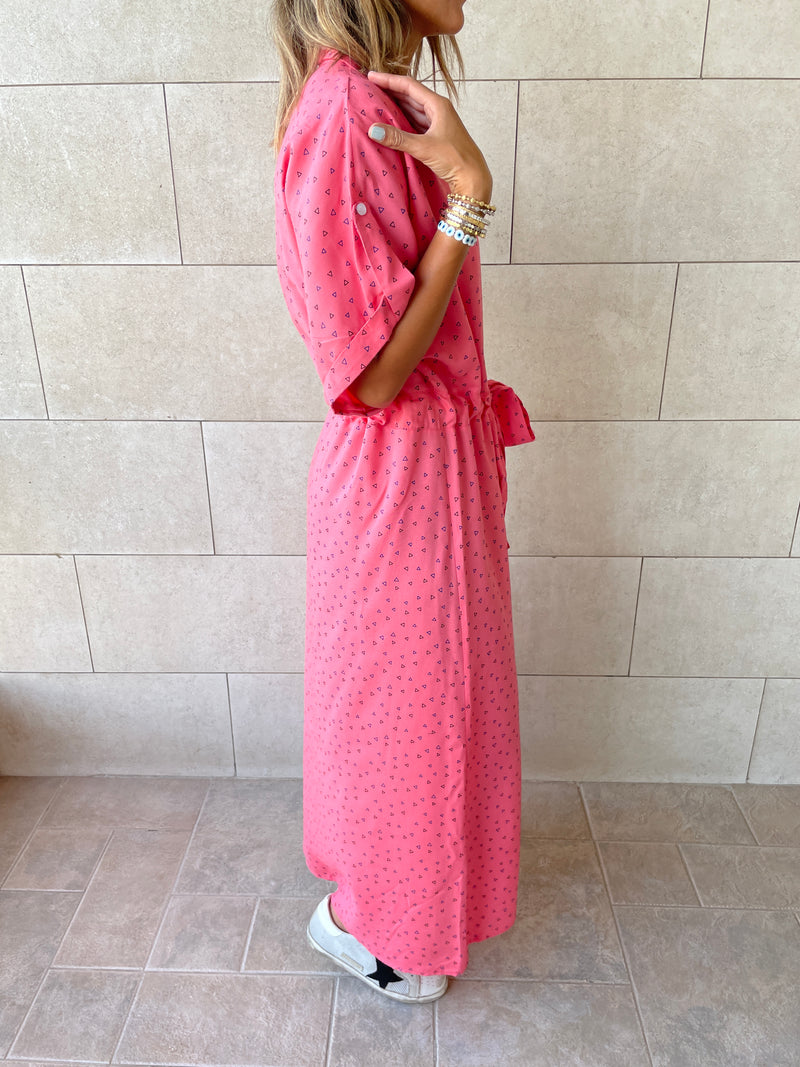 Watermelon Printed Shirt Dress