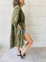 Olive Anglaise Kimono