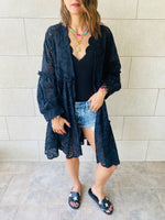 Black Anglaise Kimono