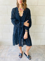 Black Anglaise Kimono