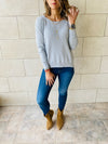 Grey Light Knit Pullover