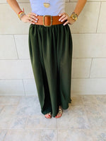 Olive Fold-Over Skirt