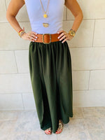 Olive Fold-Over Skirt