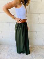Olive Fold-Over Skirt