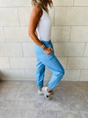 Denim Jogger Pants