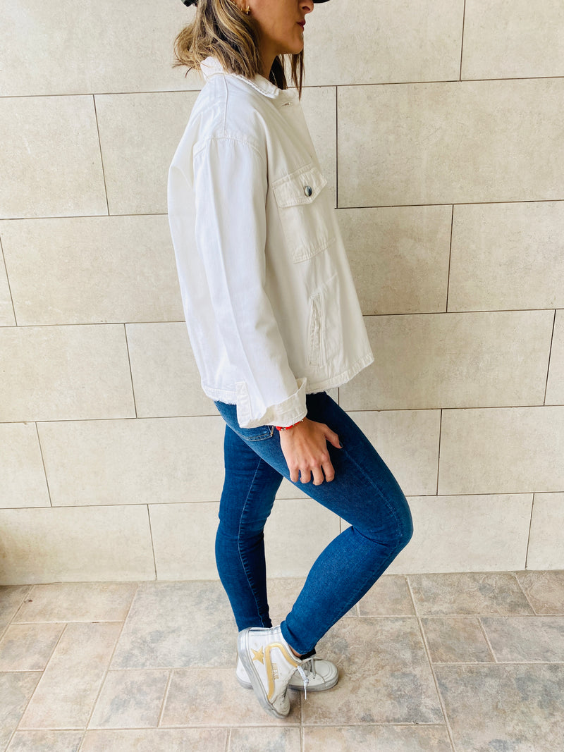 White Denim Jacket