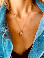 Gold Elephant Necklace