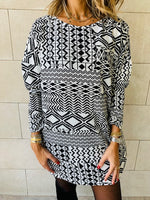 Monochrome Tribal Knit Tunic